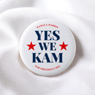 Wij Kam Kamala Harris President Ronde Button 5,7 Cm
