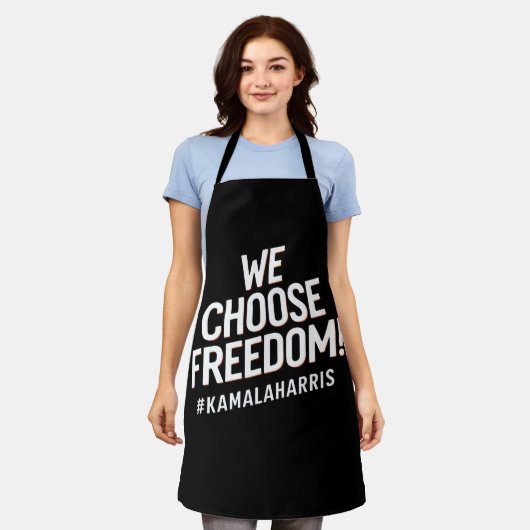 Wij kiezen voor Freedom Kamala Harris 2024 Schort (Gedragen)
