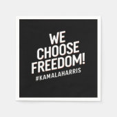 Wij kiezen voor Freedom Kamala Harris 2024 Servet (Voorkant)
