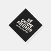 Wij kiezen voor Freedom Kamala Harris 2024 Servet (Hoek)