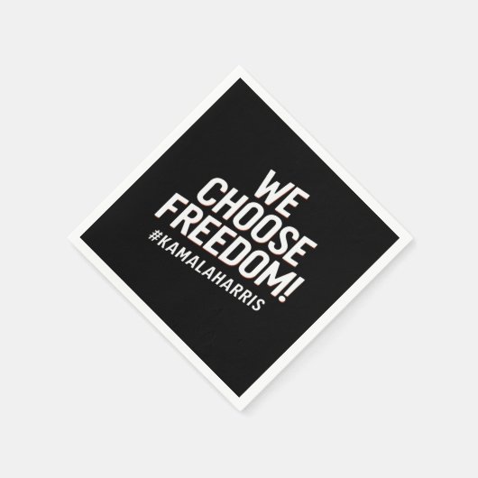 Wij kiezen voor Freedom Kamala Harris 2024 Servet (Hoek)