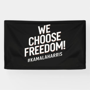 Wij kiezen voor Freedom Kamala Harris 2024 Spandoek