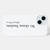 Wij kiezen voor Freedom Kamala Harris Case-Mate iPhone Case (Achterkant (horizontaal))