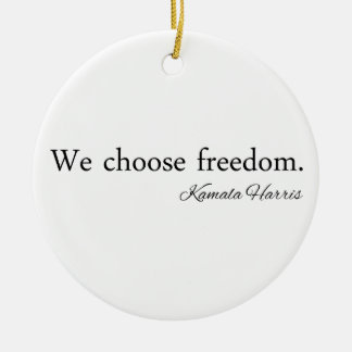 Wij kiezen voor Freedom Kamala Harris Keramisch Ornament