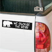 Wij kiezen voor het Beer Feminisme 4B Feminist Bumpersticker (Op Truck)