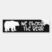 Wij kiezen voor het Beer Feminisme 4B Feminist Bumpersticker (Voorkant)