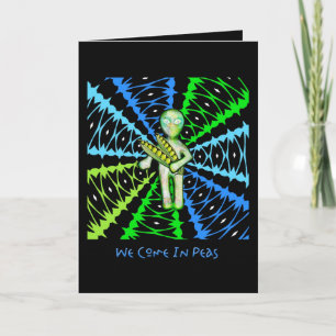 Wij komen in de Pas van Erwten… de Fijngestampte Feestdagen Kaart