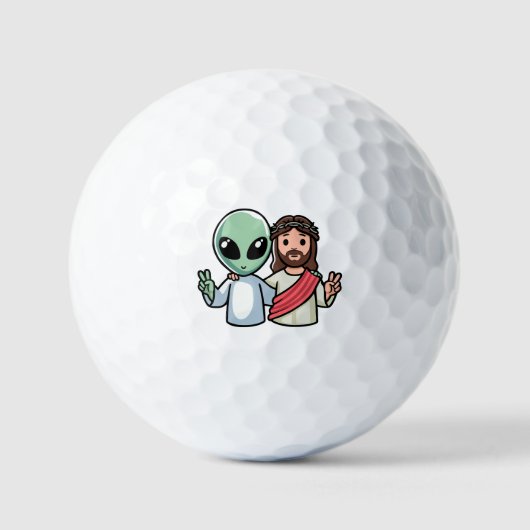 Wij komen in vrede golfballen (Voorkant)