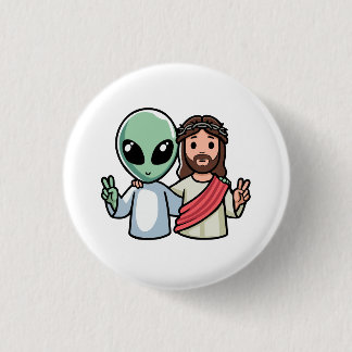Wij komen in vrede ronde button 3,2 cm