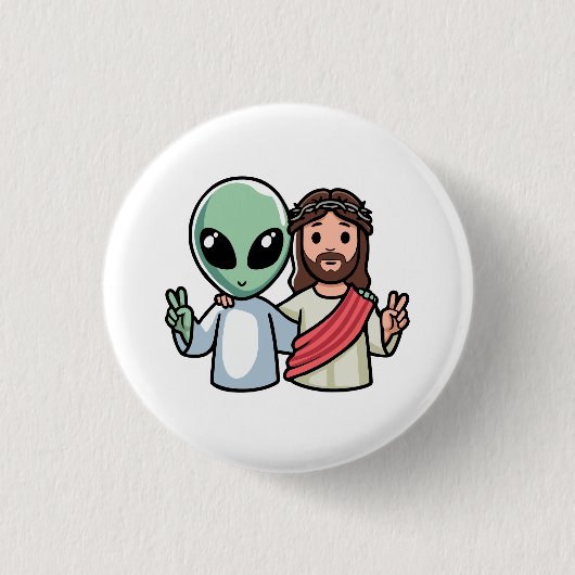 Wij komen in vrede ronde button 3,2 cm (Voorkant)