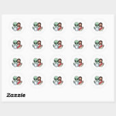 Wij komen in vrede ronde sticker (Vel)