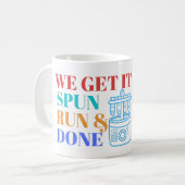 WIJ KRIJGEN HET SPUN RUN EN DONE - LABLIFE COFFEE KOFFIEMOK (Voorkant links)