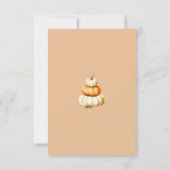 Wij kunnen herfst baby shower bedankpas bearly wac kaart (Achterkant)