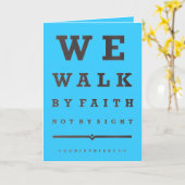 Wij lopen door het Vertrouwen citaat van de Manusc Kaart (Gele Bloem)