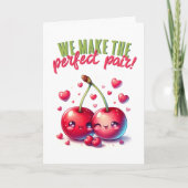 Wij maken de Perfect Pair Schattigee Kersen Valent Kaart (Voorkant)