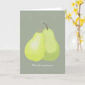 Wij maken een geweldige peer wenskaart ik hou van kaart (Gele Bloem)