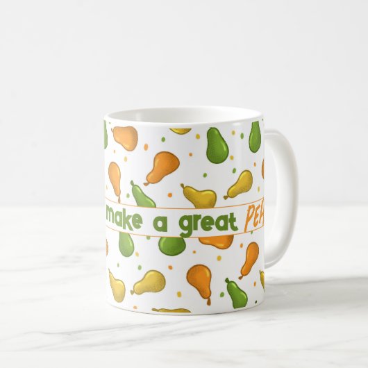 Wij maken een grote peer Valentijnsdag Custom Name Koffiemok (Voorkant rechts)