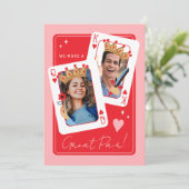 Wij maken een grote Valentijnsdag van de paardouan Kaart (Staand voorkant)