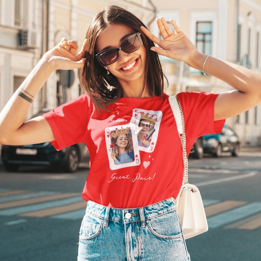 Wij maken een grote Valentijnsdag van de paardouan T-shirt