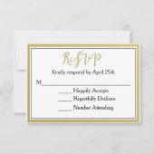 Wij maken gebruik van moderne chique RSVP (Voorkant)