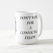 WIJ MENSEN STEMMEN NIET OP EEN VEROORDEELDE MISDAD KOFFIEMOK (Voorkant rechts)