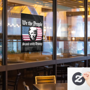Wij Mensen Steunen Donald Trump Steun 2024 Raamsticker