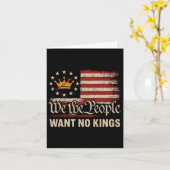 Wij mensen willen geen koningen in Amerika Kaart (Gele Bloem)