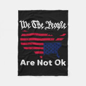 Wij mensen zijn niet oké, grunge ondersteboven Ame Fleece Deken (Voorkant)