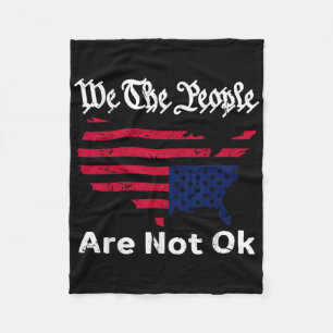 Wij mensen zijn niet oké, grunge ondersteboven Ame Fleece Deken