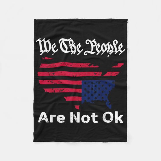 Wij mensen zijn niet oké, grunge ondersteboven Ame Fleece Deken (Voorkant)