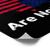 Wij mensen zijn niet oké, grunge ondersteboven Ame Poster (Hoek)