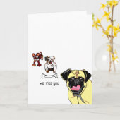 Wij missen u kaart (Gele Bloem)