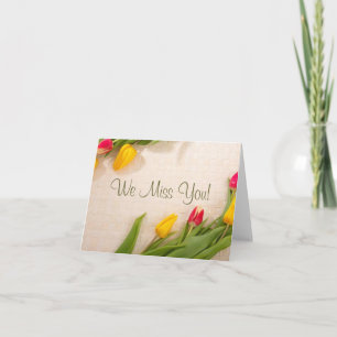 Wij missen u! kaart