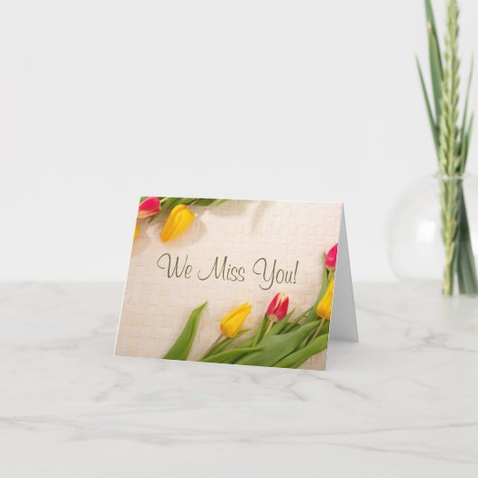 Wij missen u! kaart (Voorkant)