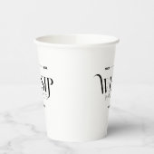 Wij nippen Wine Club Custom Crest Elegant Papieren Bekers (Links)