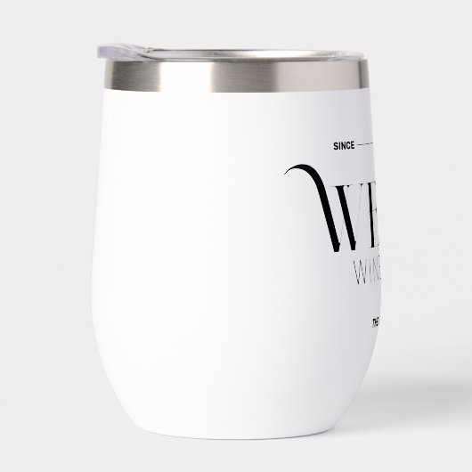 Wij nippen Wine Club Custom Crest Sophisticated (Rechts)