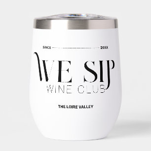 Wij nippen Wine Club Custom Crest Sophisticated