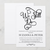 Wij noemen kalligrafie nog steeds Ellegante uitnod Kaart (Voorkant / Achterkant)