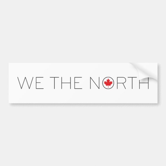 Wij Noord-Canadees Bumpersticker (Voorkant)
