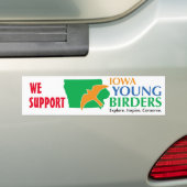 Wij ondersteunen IAYB-Bumpersticker Bumpersticker (Op auto)