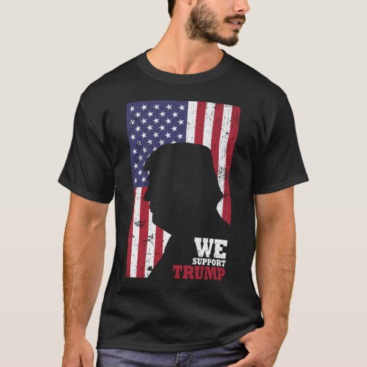 Wij ondersteunen Trump T-shirt (Voorkant)