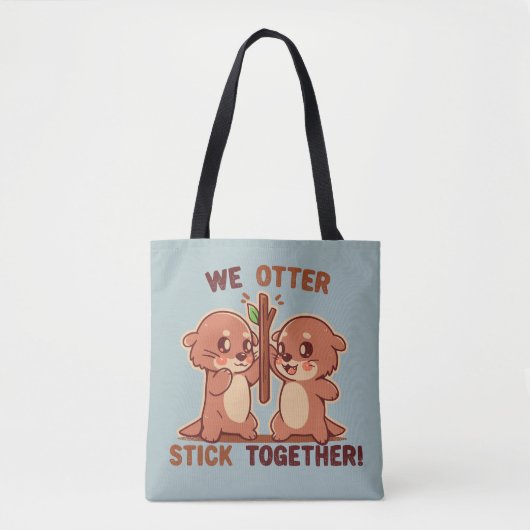 Wij OTTER blijven bij elkaar Tote Bag (Voorkant)