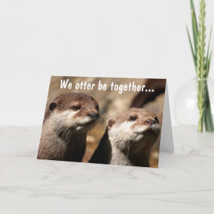 Wij Otter zijn samen Feestdagen Kaart