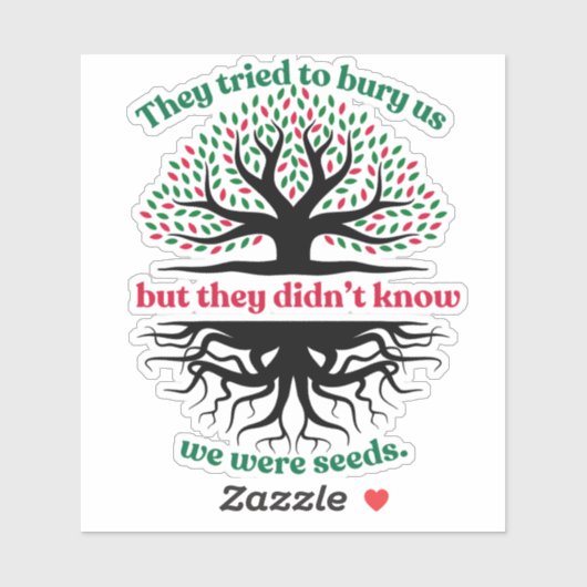 Wij Palestijnen waren zaden Sticker (Vel)