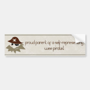 Wij piraten trotse piraten ouders bumpersticker