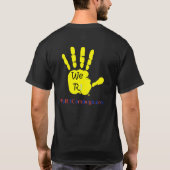 Wij R1 Hoek en Rug Geel Logo T-shirt (Achterkant)