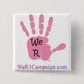 Wij R1 roze handbediende Button (Voorkant)