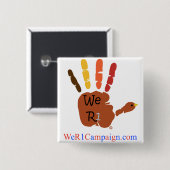Wij R1 Thanksgiving Handje Button (Voorkant /achterkant)