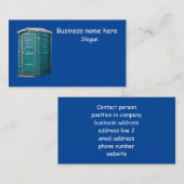 wij reinigen & Huren draagbare toiletten geel bord Visitekaartje (Voorkant / Achterkant)