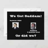 Wij Saddam. of wel ? Briefkaart (Voorkant / Achterkant)